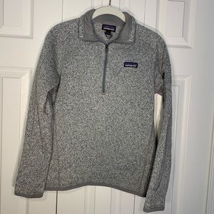 Grey Patagonia quarter-zip